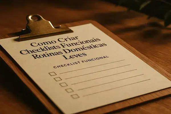 Como Criar Checklists Funcionais para Rotinas Domésticas Leves