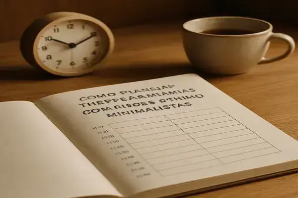 Como Planejar Tarefas Diárias com Blocos de Tempo Minimalistas
