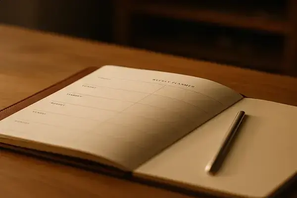 Melhor Planner Minimalista para Organização de Rotinas Semanais