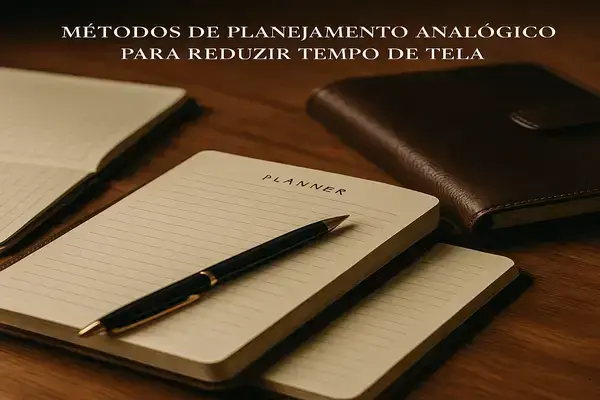 Métodos de Planejamento Analógico para Reduzir Tempo de Tela