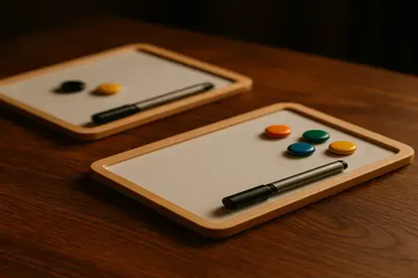 Organização de Rotinas com Quadros Brancos Pequenos Modernos