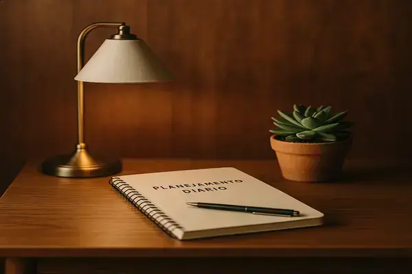 Planejamento Diário Simples para Pessoas com Home Office Compacto